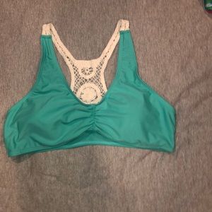 Teal Bikini Top, Size Small